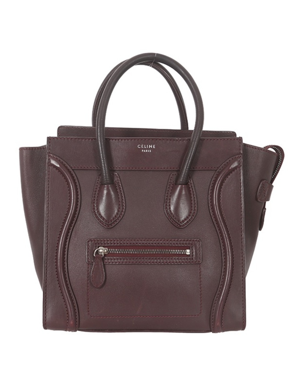 ♥️ Celine Burgundy Leather Mini Luggage Tote ♥️